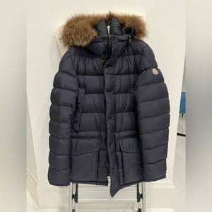 Moncler Men’s winter jacket/coat, with fur, size 3